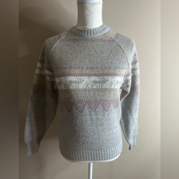 Vintage Kennington acrylic wool blend holiday reindeer sweater small - Picture 4 of 9